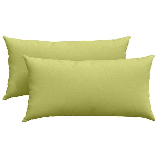 Sofakuddar 2 pcs Ljusgrön 80 x 40 cm tyg