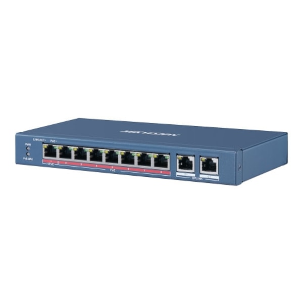 Hikvision DS-3E0310HP-E - switch - 8 portar - ohanterad Blå
