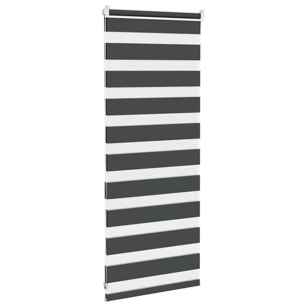 Rullgardin zebra svart 65x100 cm tyg bredd 60,9 cm polyester