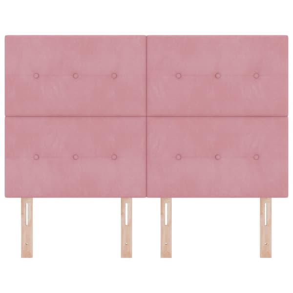 Huvudgavel Rosa 160 cm Sammet