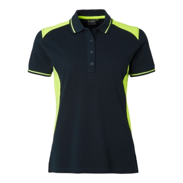 214 Polo w Navy/fluorescent yellow Female