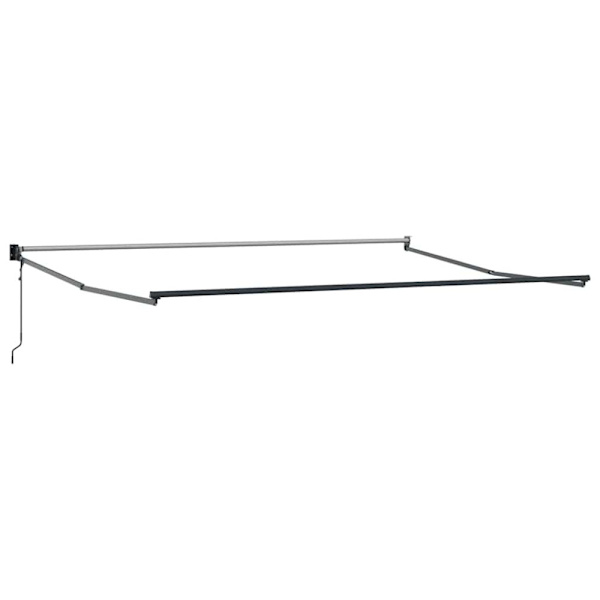 Utfällbar markis Orange och Brunt 350 x 250 cm