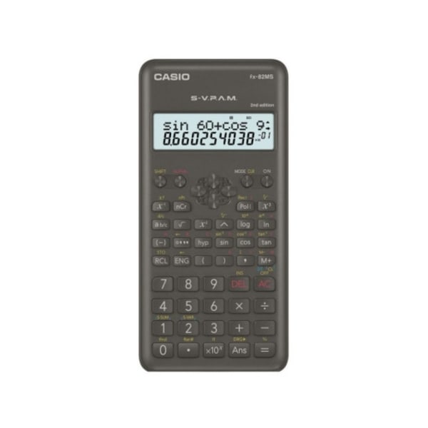 CASIO FX-82MS-2 - Miniräknare (14 x 77 x 1.62CM) Svart