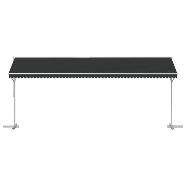 Fristående markis Antracit 6 x 3 m Polyester
