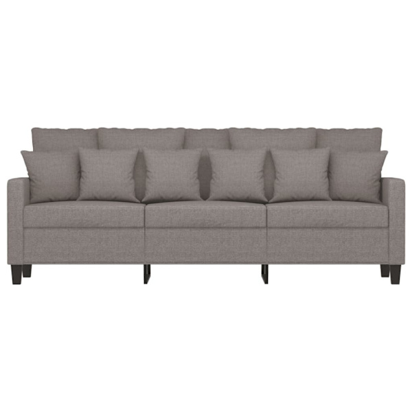 3-sitssoffa taupe 180 cm tyg