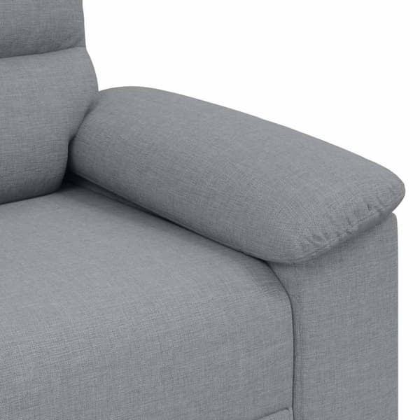 2-sitssoffa ljusgrå 180x81x84 cm tyg