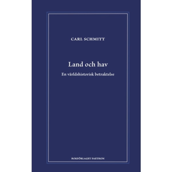 Land och hav (inbunden)