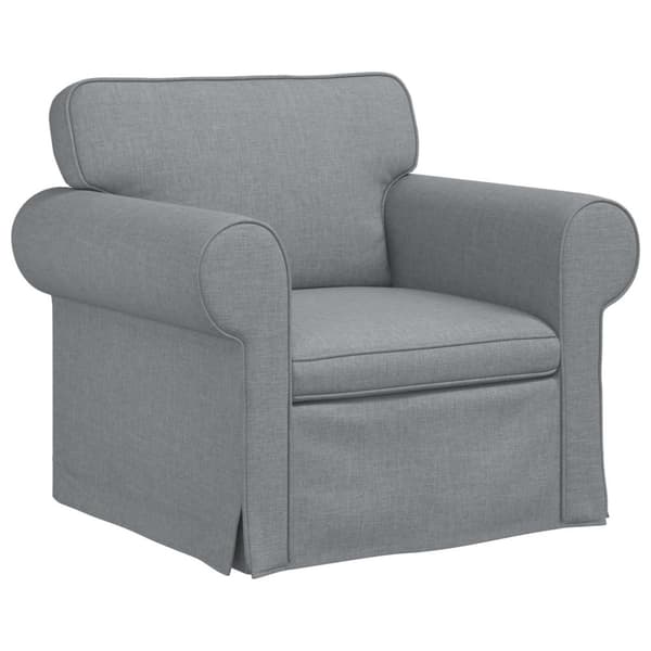 Soffa Ljusgrå 95 x 82 x 80 cm tyg