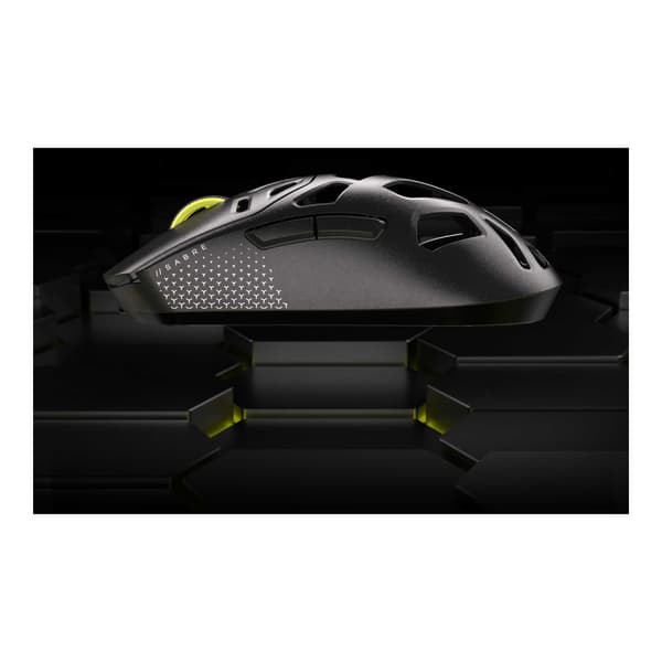CORSAIR SABRE V2 PRO - mus - USB, 2.4 GHz - svart