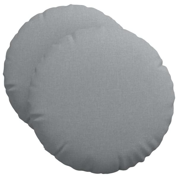 Sittkuddar 2 pcs Ljusgrå Ø50 x 19 cm tyg