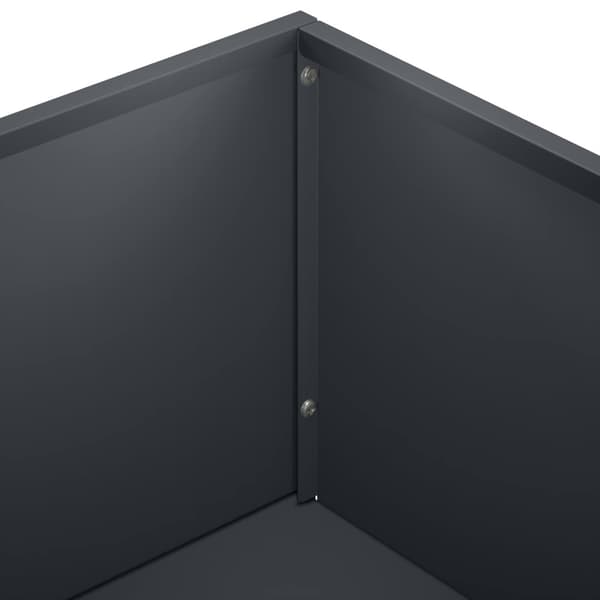 Trädgårdsplanterare 2 st Antracit 80 x 20 x 49 cm