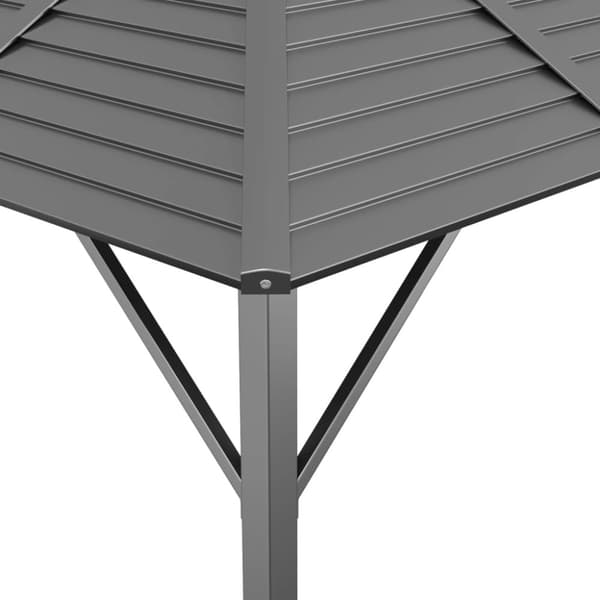 Paviljong med tak 3x3 m antracit