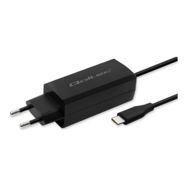 Qoltec - strömadapter - GaN, 5-20V, USB-C 3.1, laptop, smartphone, tablet - 65 Watt