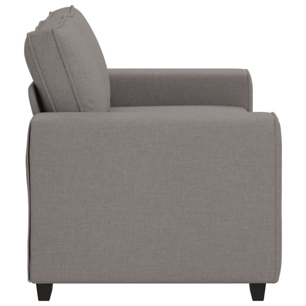 2-sitssoffa taupe 160x77x82 cm tyg
