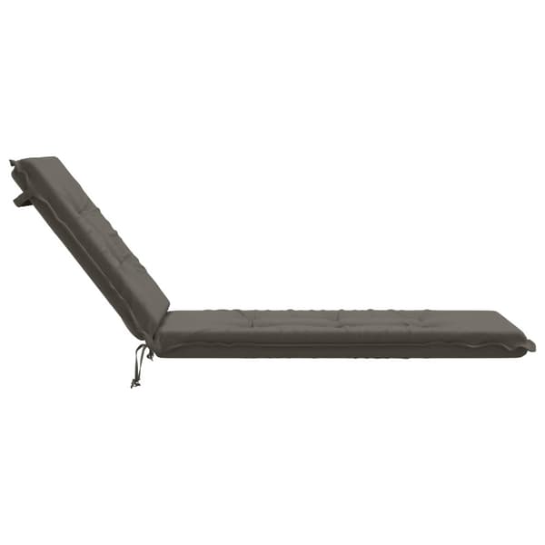 Solstol Kudde GEMERT 100% Polyester Grå 190 x 50 x 9 cm