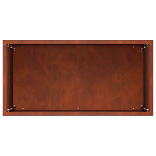 Trädgårdsplanterare 2 st Rostig 40 x 20 x 40 cm