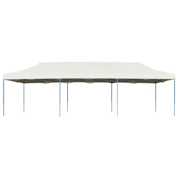 Pop-Up hopfällbart partytält gräddvit 3x9 m