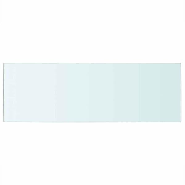 Hyllplan 2 st glas genomskinlig 70x25 cm