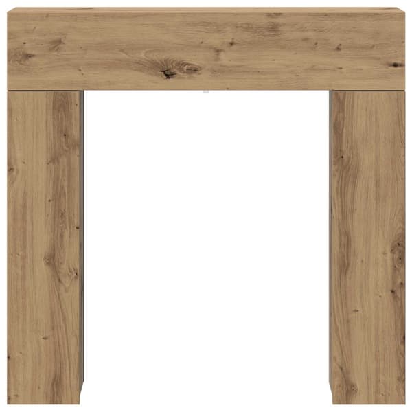 Eldstadsram Artisan-ek 102 x 18 x 100,5 cm Konstruerat trä