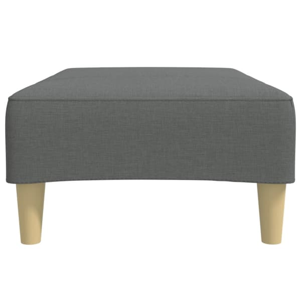Fotpall mörkgrå 77x55x31 cm tyg