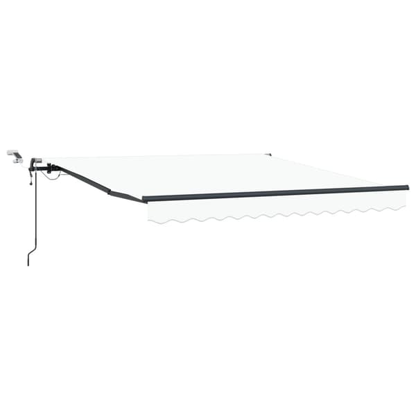 Markis tyg med Vit 350 x 250 cm Polyester