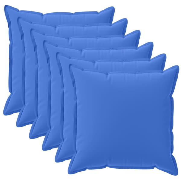 Kudde med kudde HOUTEN 6 st Kungsblå Polyester