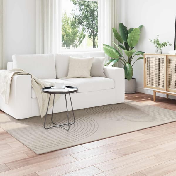 Områdesmattor Rektangulär GALATI Kräm 230 x 160 cm Polyester