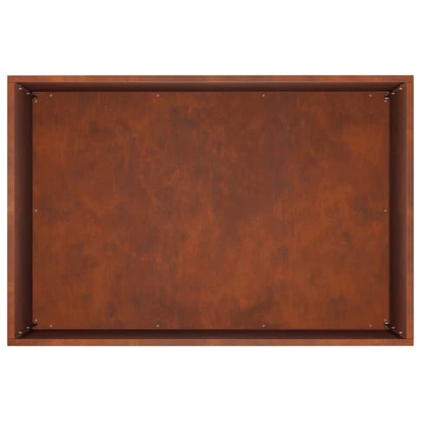Trädgårdsplanterare 2 st Rostig 50 x 40 x 50 cm