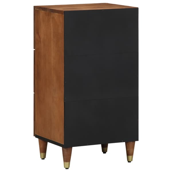 Sideboard med låda Brun 40 x 33 x 75 cm Massivt mangoträ