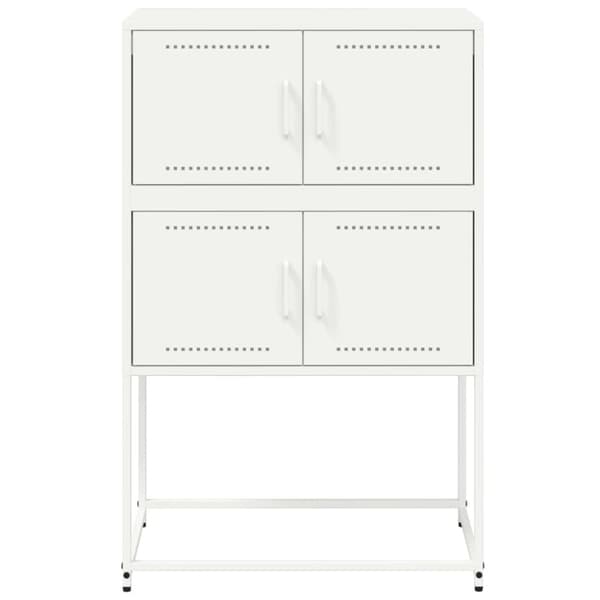 Skänk vit 68,5x38,5x107 cm stål