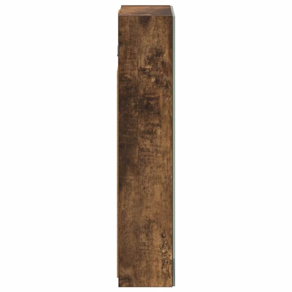 Badrumsspegelskåp Rökt ek 30 x 10,5 x 50 cm Konstruerat trä