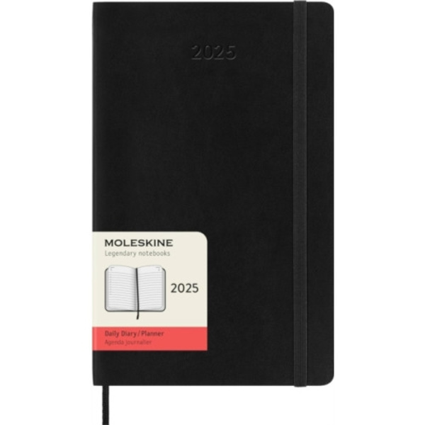 Moleskine 2025 12-Month Daily Large Softcover Notebook: Black