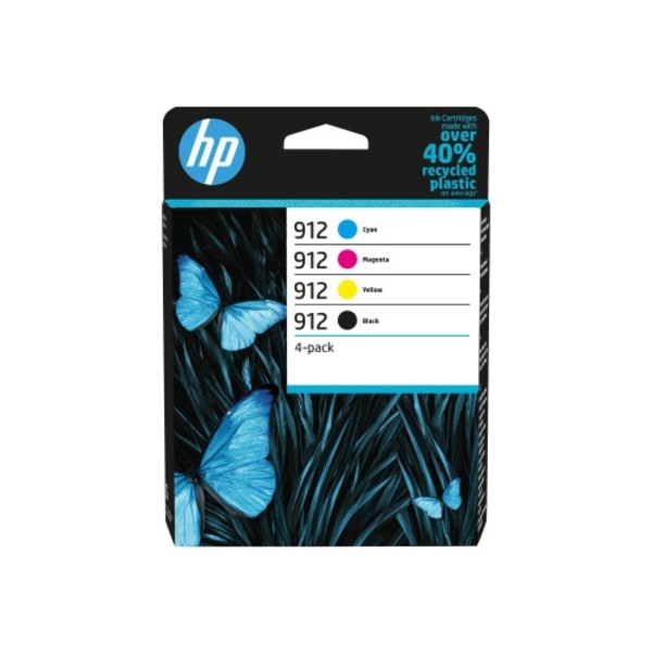 HP 912 - 4-pack - svart, gul, cyan, magenta - original - bläckpatron