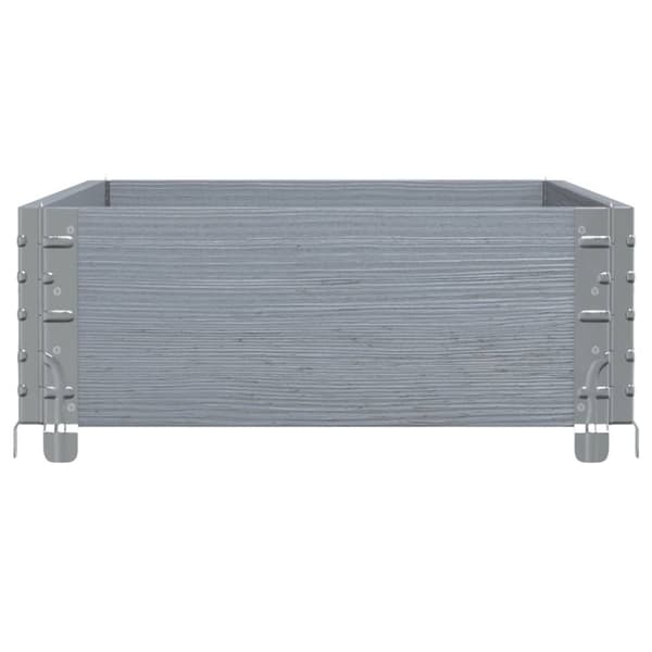 Odlingslåda grå 100x50 cm massiv furu