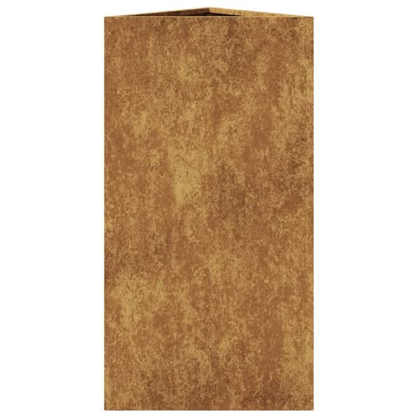 Odlingslådor 2 st triangulär 40x34,5x75 cm väderbeständigt stål