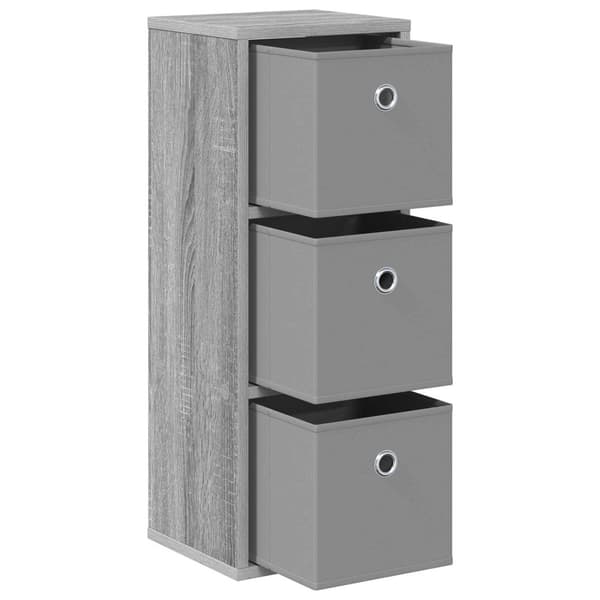 Sideboard med låda Grå Sonoma 25,5 x 22 x 69,5 cm