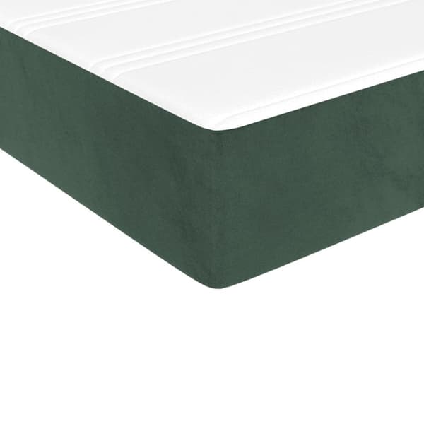 Pocketresårmadrass medium mörkgrön 80x220x20 cm sammet