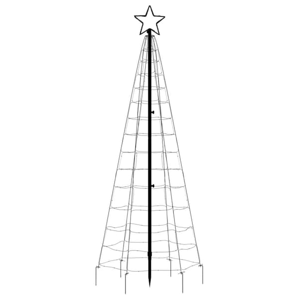 LED julgran med spikar 220 LED varmvit 180 cm