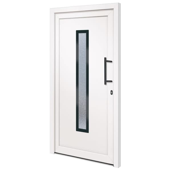 Ytterdörr vit 108x208 cm PVC