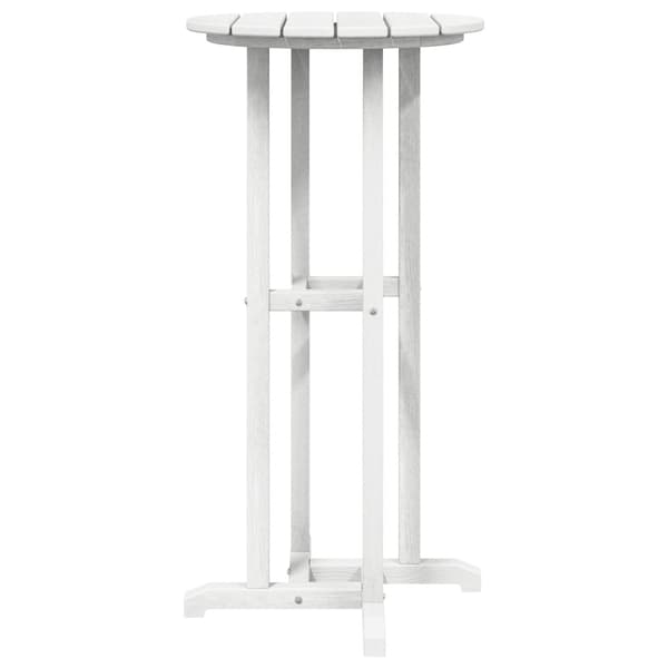 Trädgårds Bar Set 3 pcs Vit HDPE