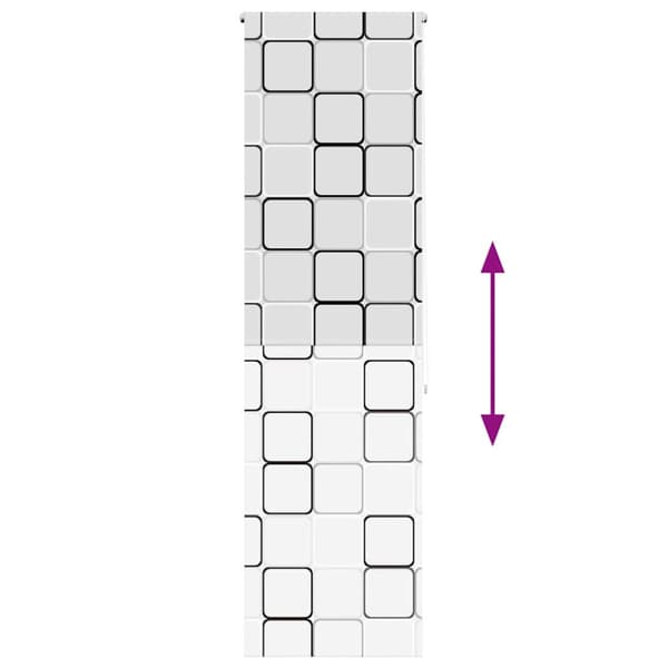 Rullgardin för dusch 70x240 cm tyg bredd 66 cm