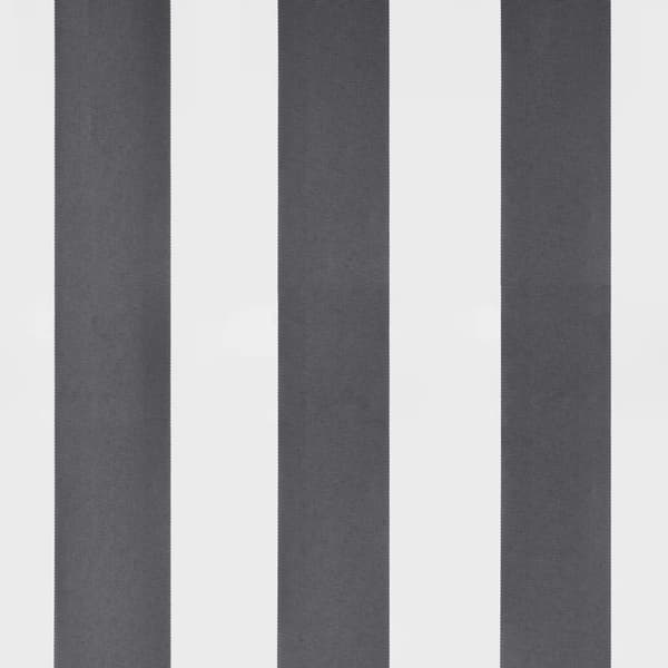 Elektrisk Markis 4 x 3 m Antracit och vitrandig 100% Polyester