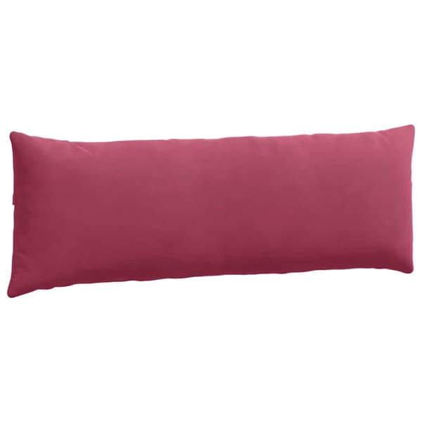 Sofakuddar 2 pcs Vinröd 120 x 40 cm Kordread tyg