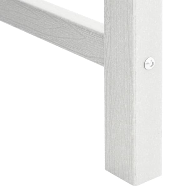 Trädgård Stol 6 pcs Vit 65.5 x 59 x 88 cm polyeten