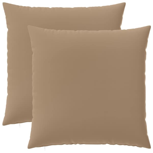 Kudde med kudde HEERLEN 2 st Taupe Polyester