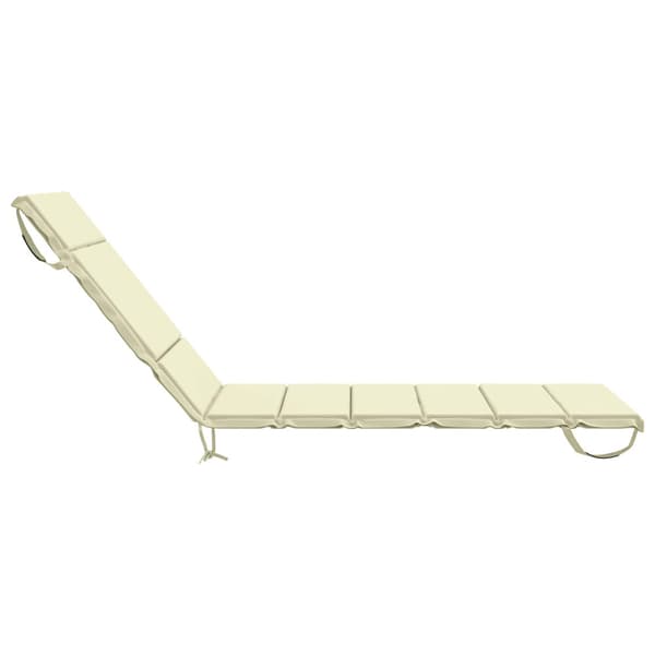 Solstol Kudde GEMERT 100% Polyester Gräddvit 200 x 80 x 3 cm