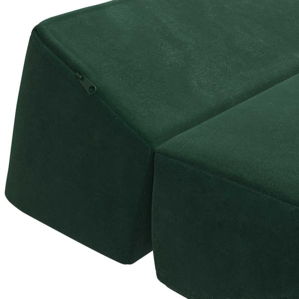 Fällbar Soffbed Mörkgrön 120 x 60 x 49 cm Tyg