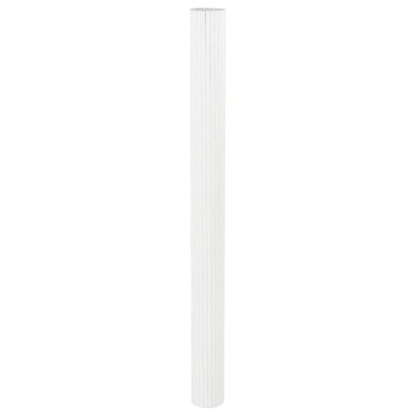 Rumsavdelare vit bredd 400 cm höjd 165 cm bambu