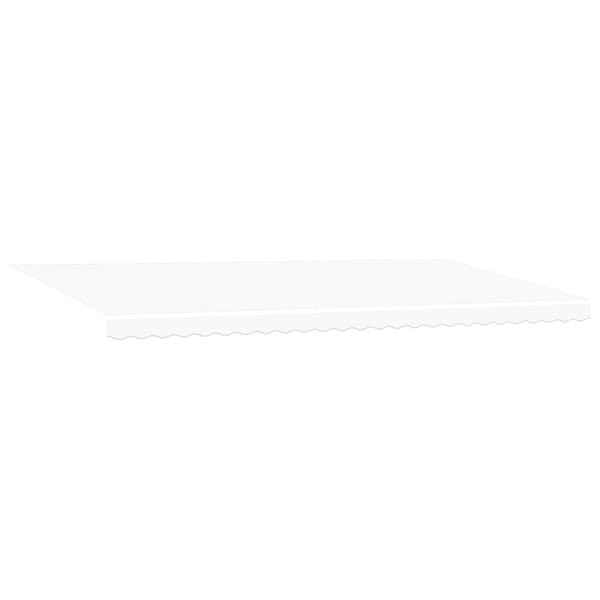 Utfällbar markis Vit 600 ×300 cm tyg