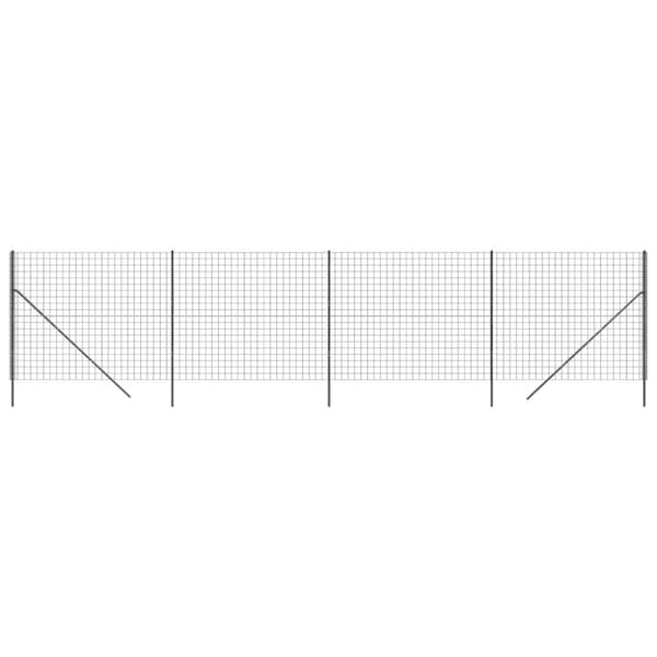 Stängsel antracit 2,2x10 m galvaniserat stål